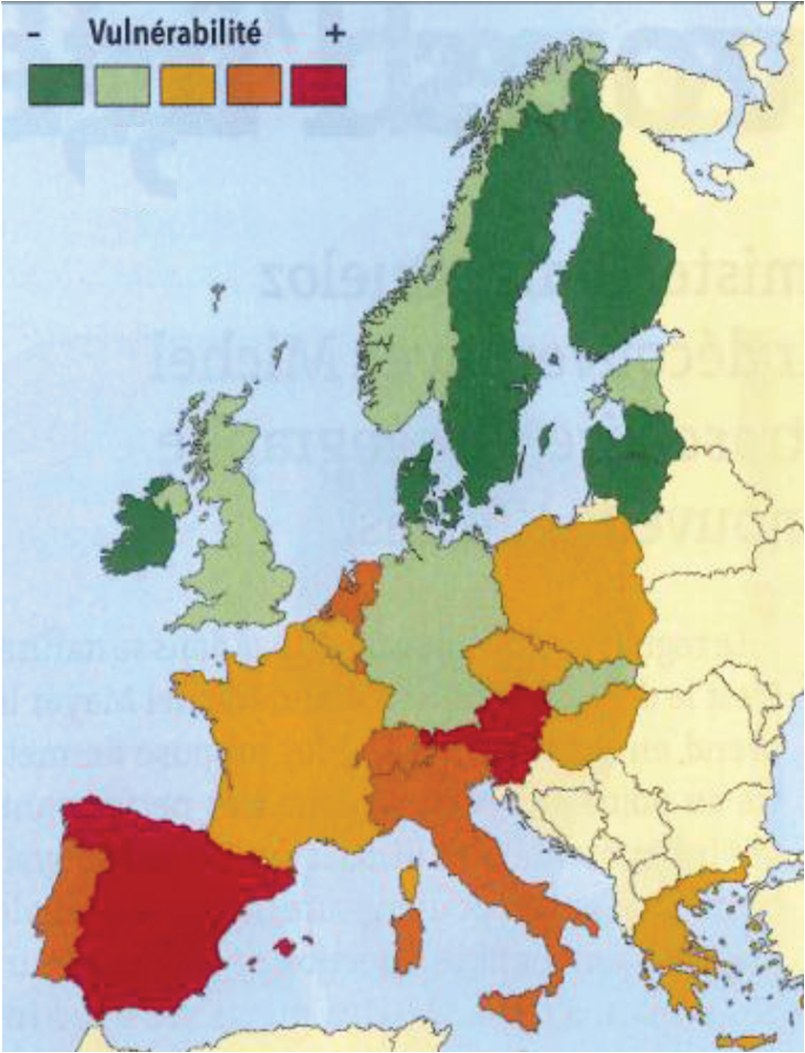  Vulnérabilité de l’agriculture de l’Union Européenne face au déclin des pollinisateurs.